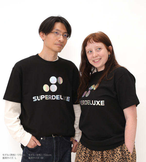 SUPERDELUXE GAMES Tシャツ レインボー箔押し