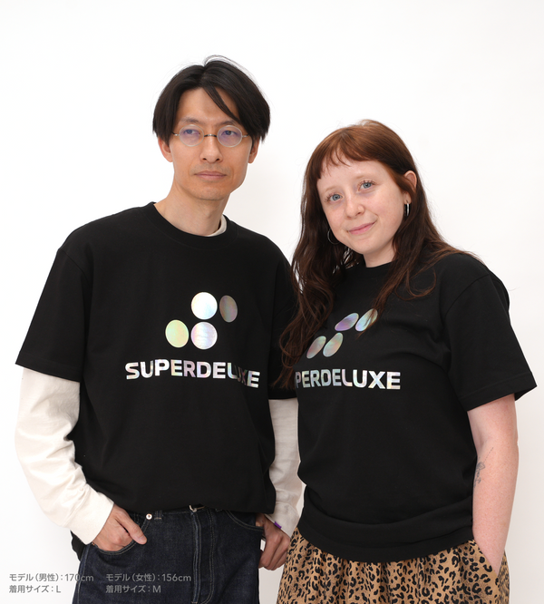 SUPERDELUXE GAMES Tシャツ レインボー箔押し