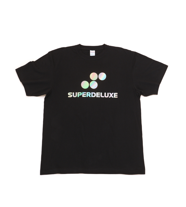 SUPERDELUXE GAMES Tシャツ レインボー箔押し