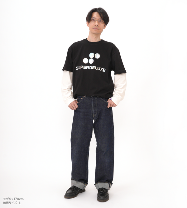 SUPERDELUXE GAMES Tシャツ レインボー箔押し