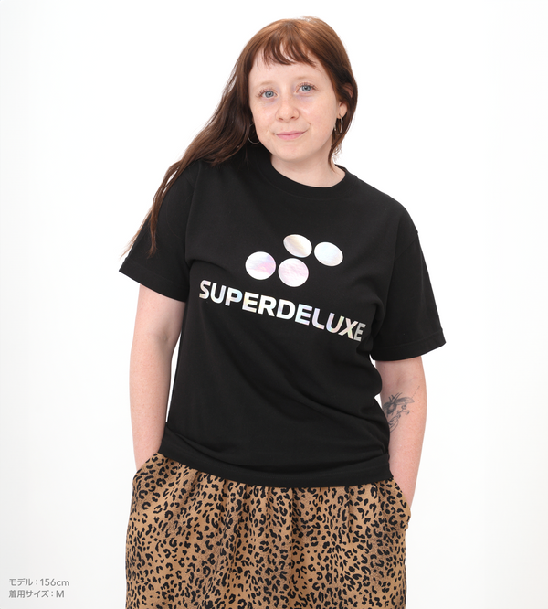SUPERDELUXE GAMES Tシャツ レインボー箔押し